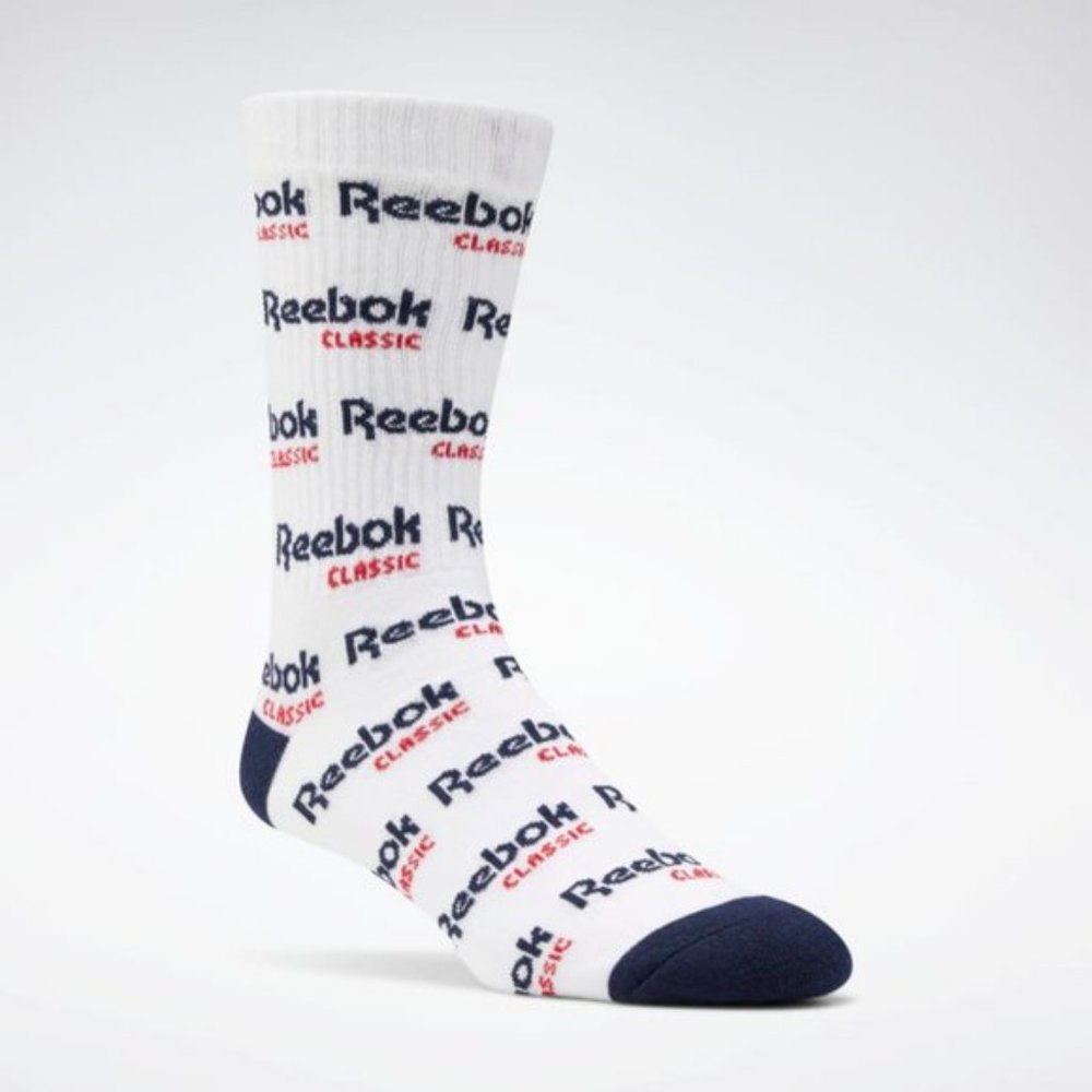 NWT Reebok Classic Graphic Cotton Crew Socks